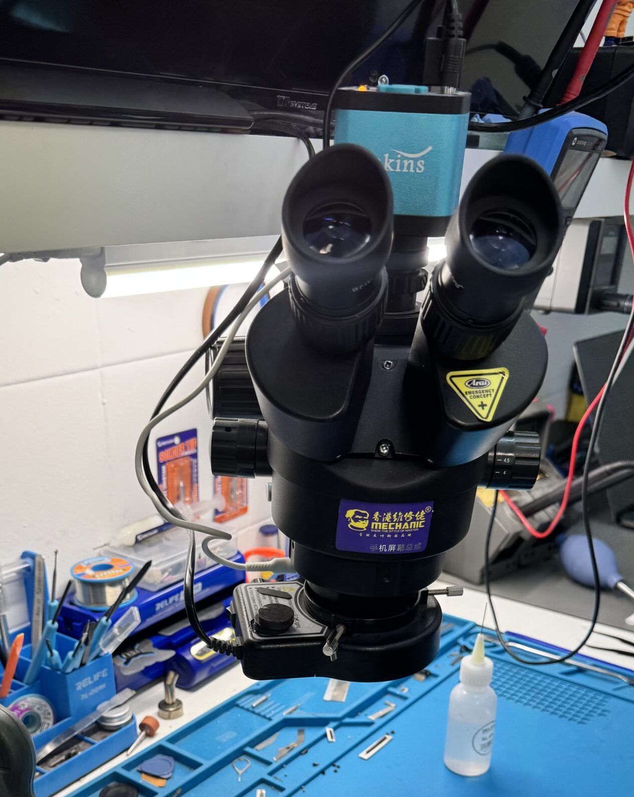 Microscopio profesional Mechanic para microsoldadura